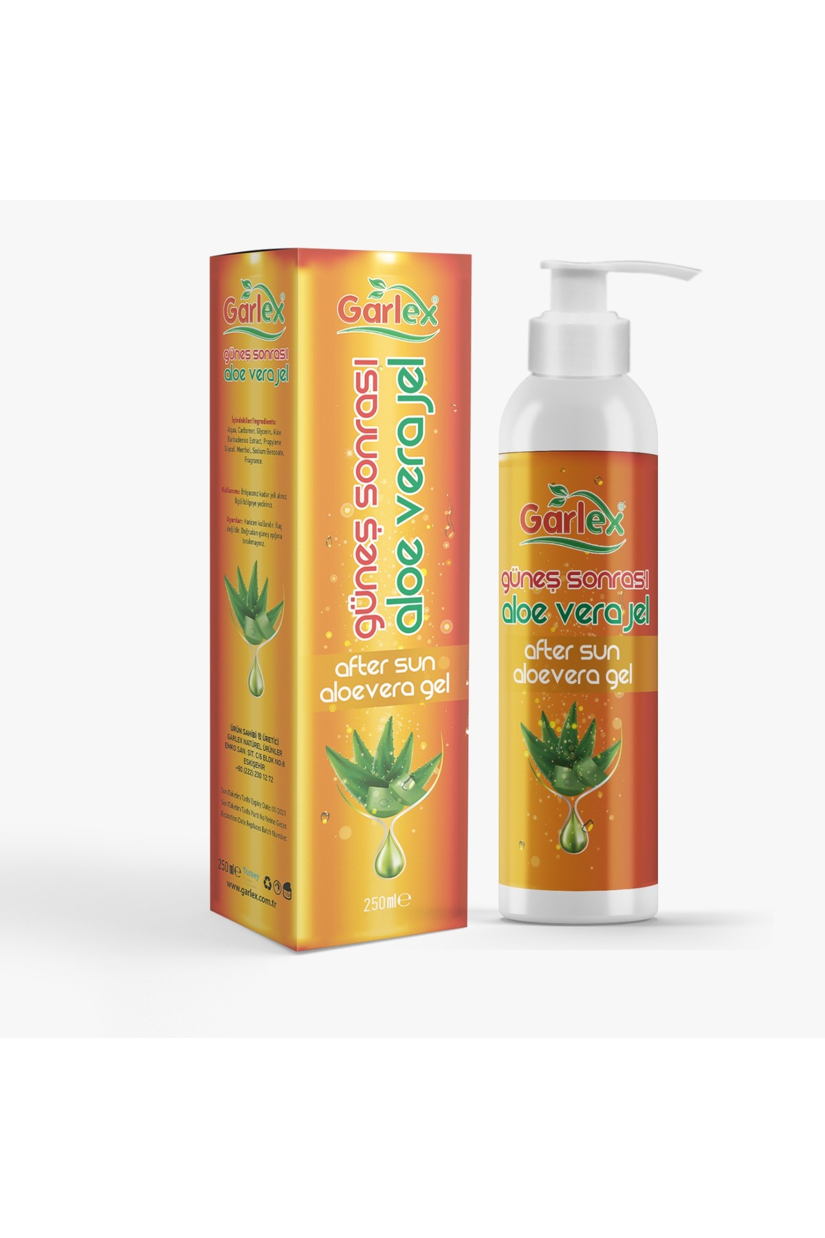 Güneş Sonrası Aloe Vera Jel 250 ml — garlex14