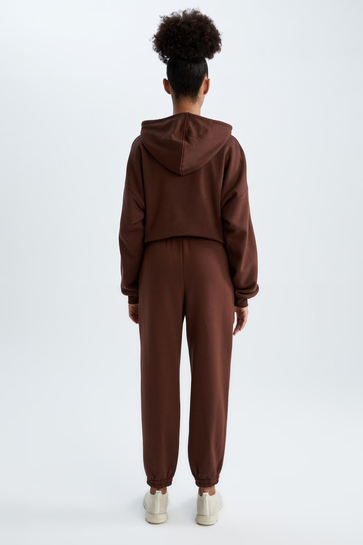 DeFacto-Fit Jogger Sweatpants with Soft Fuzzy Inside 6