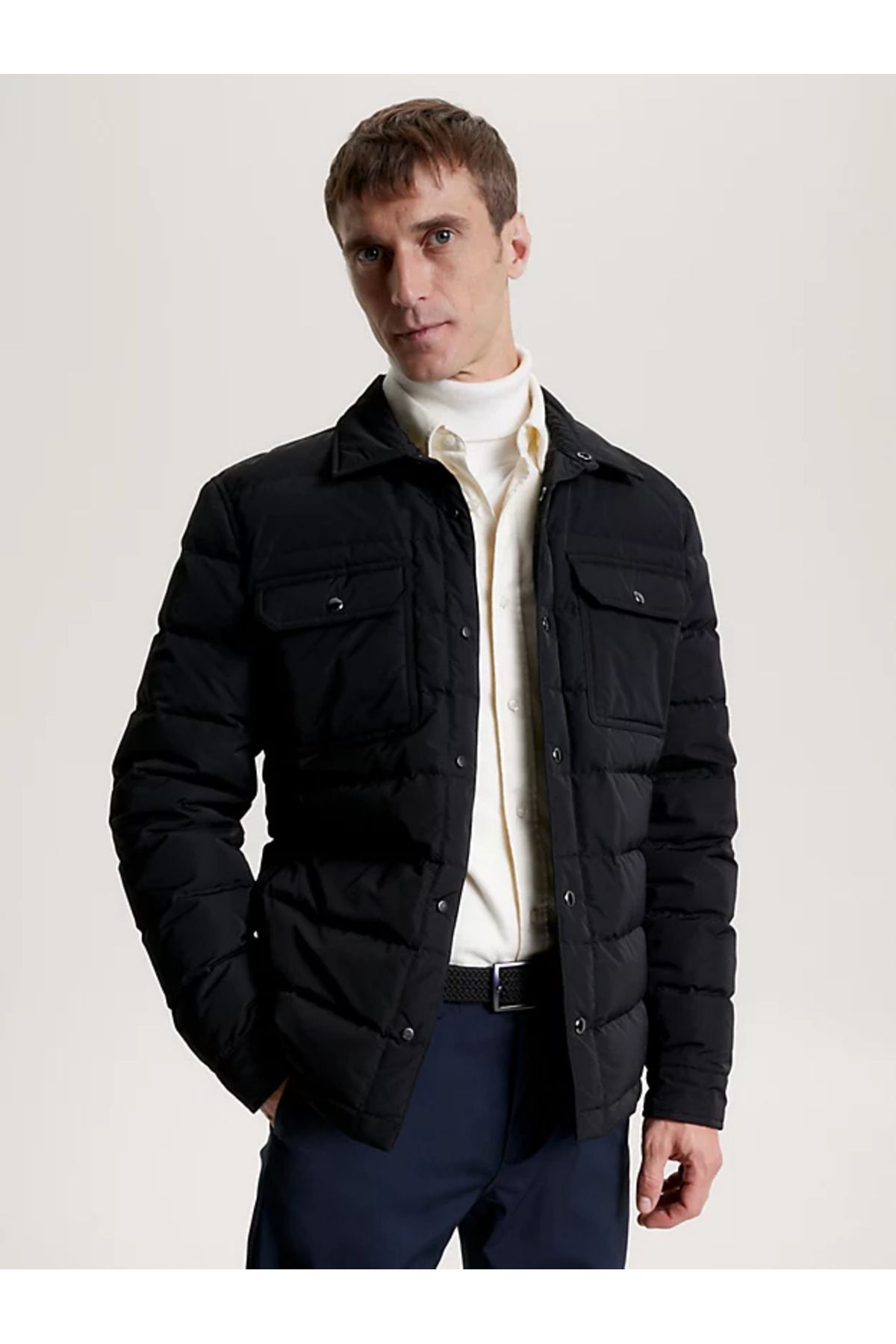 Tommy Hilfiger Winter Jacket Black Regular fit Trendyol