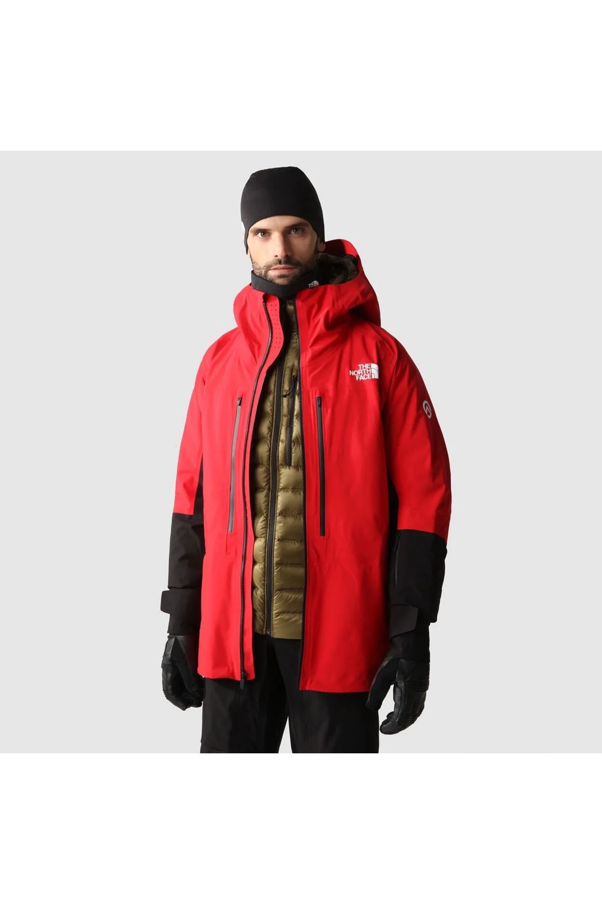 North face sales red coat