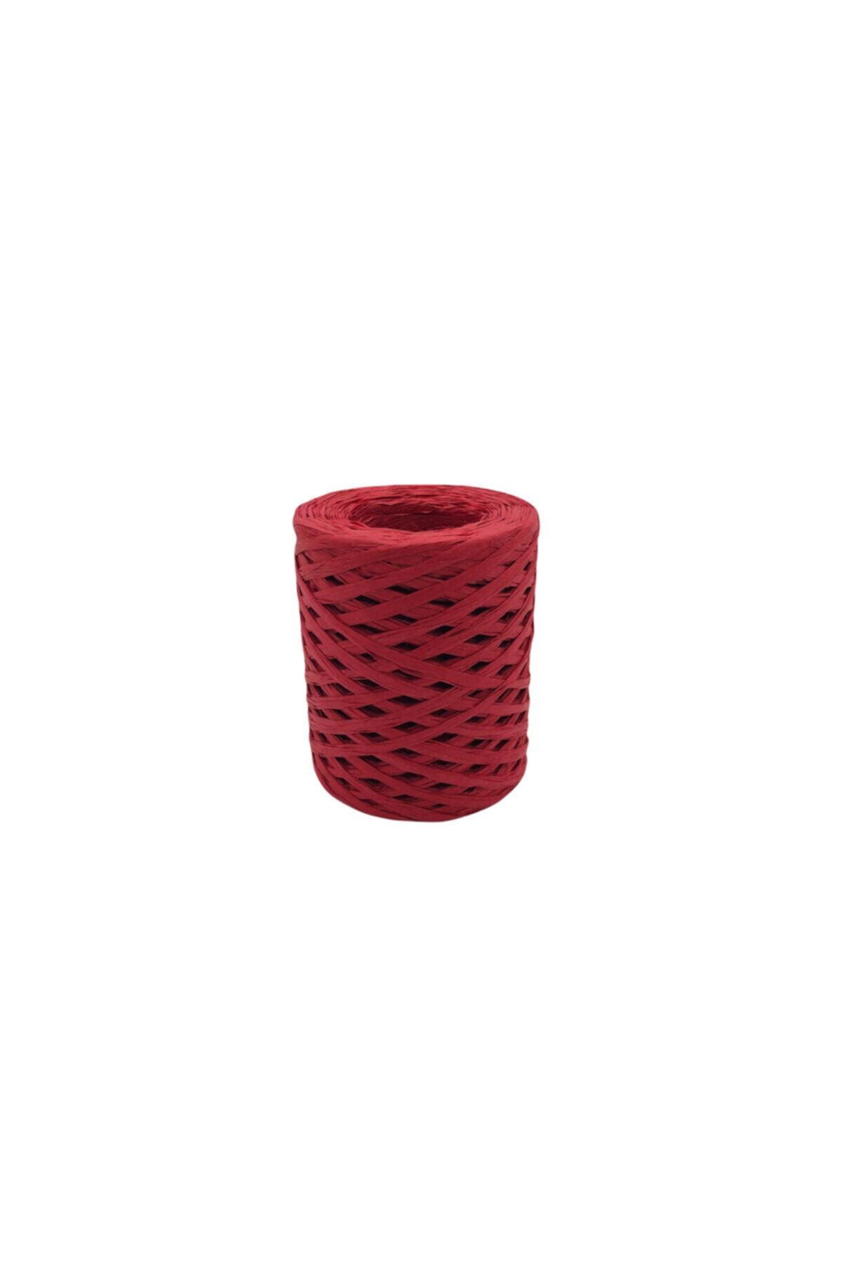 G13 Red Color Raffia Paper Rope 100 Gr
