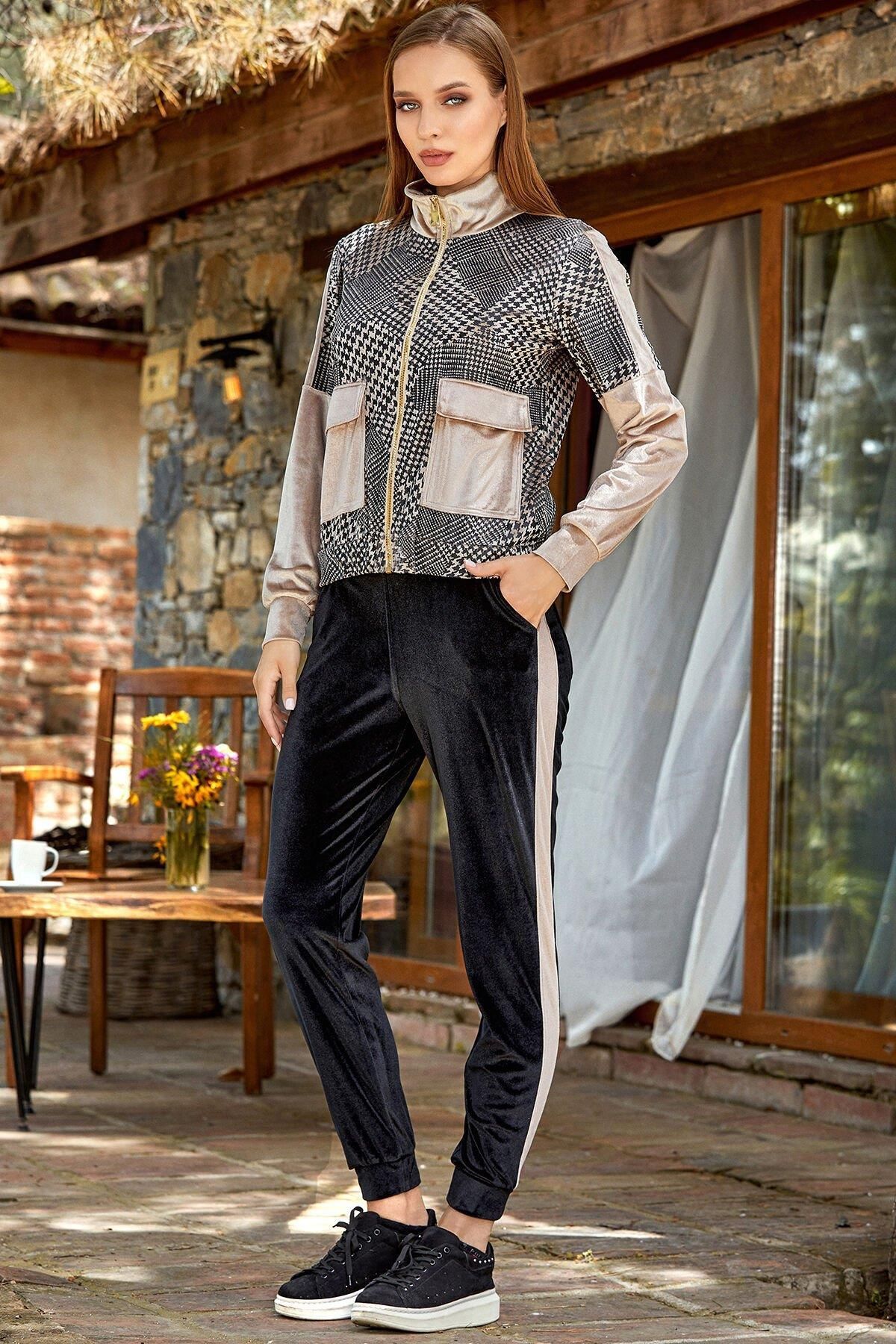 Houndstooth tracksuit discount