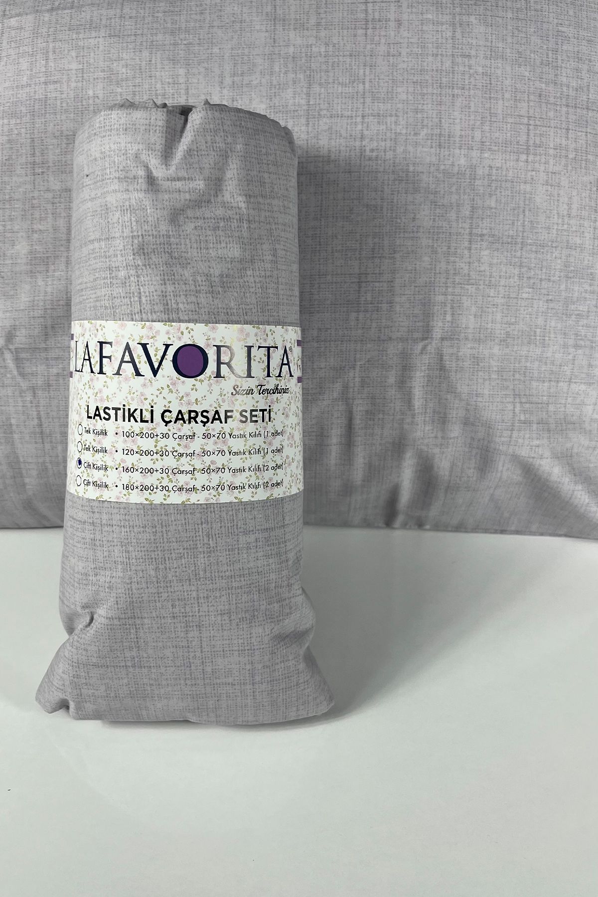 Lafavorita Double and King Size Elastic Sheet 2 Pillow Cases