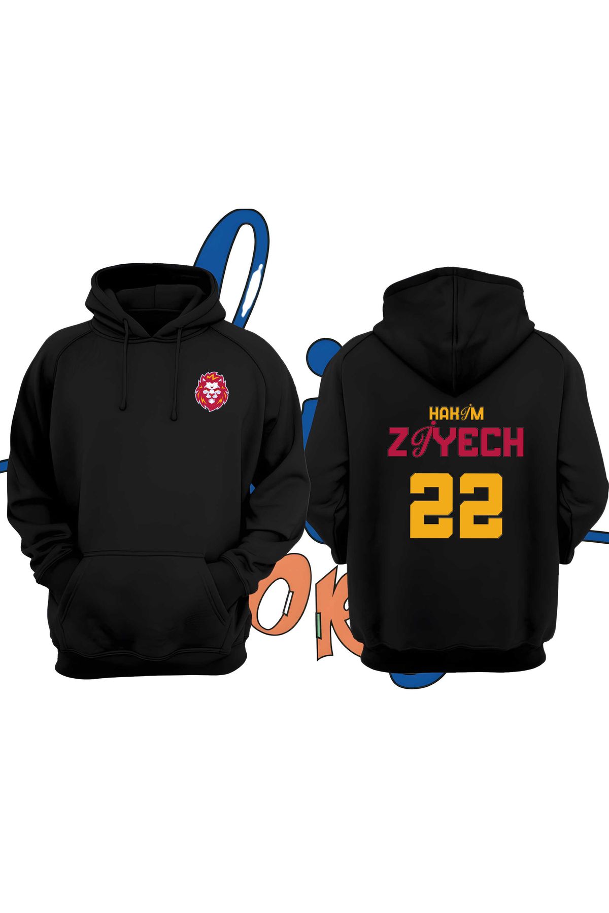 Biy Store Hakim Ziyech number 22 football jersey printed unisex