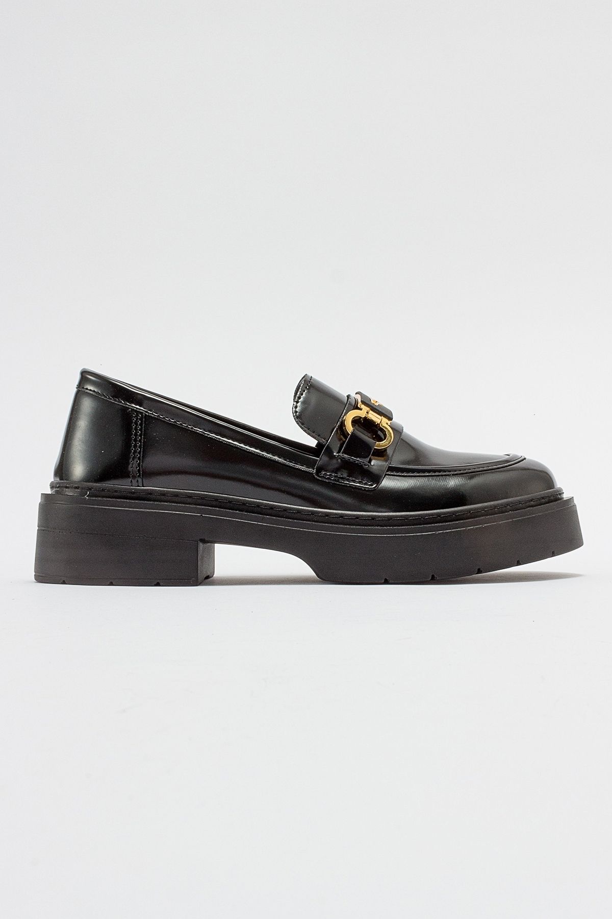لوفر سیاه زنانه Unte مشکی Opening Loafer اورجینال luvishoes