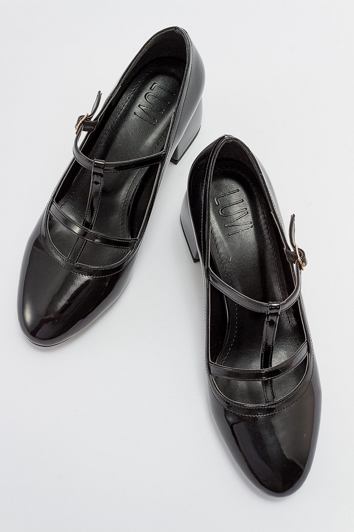 کفش پاشنه کلاسیک سیاه زنانه کلاهبرداری لیتر های زن luvishoes