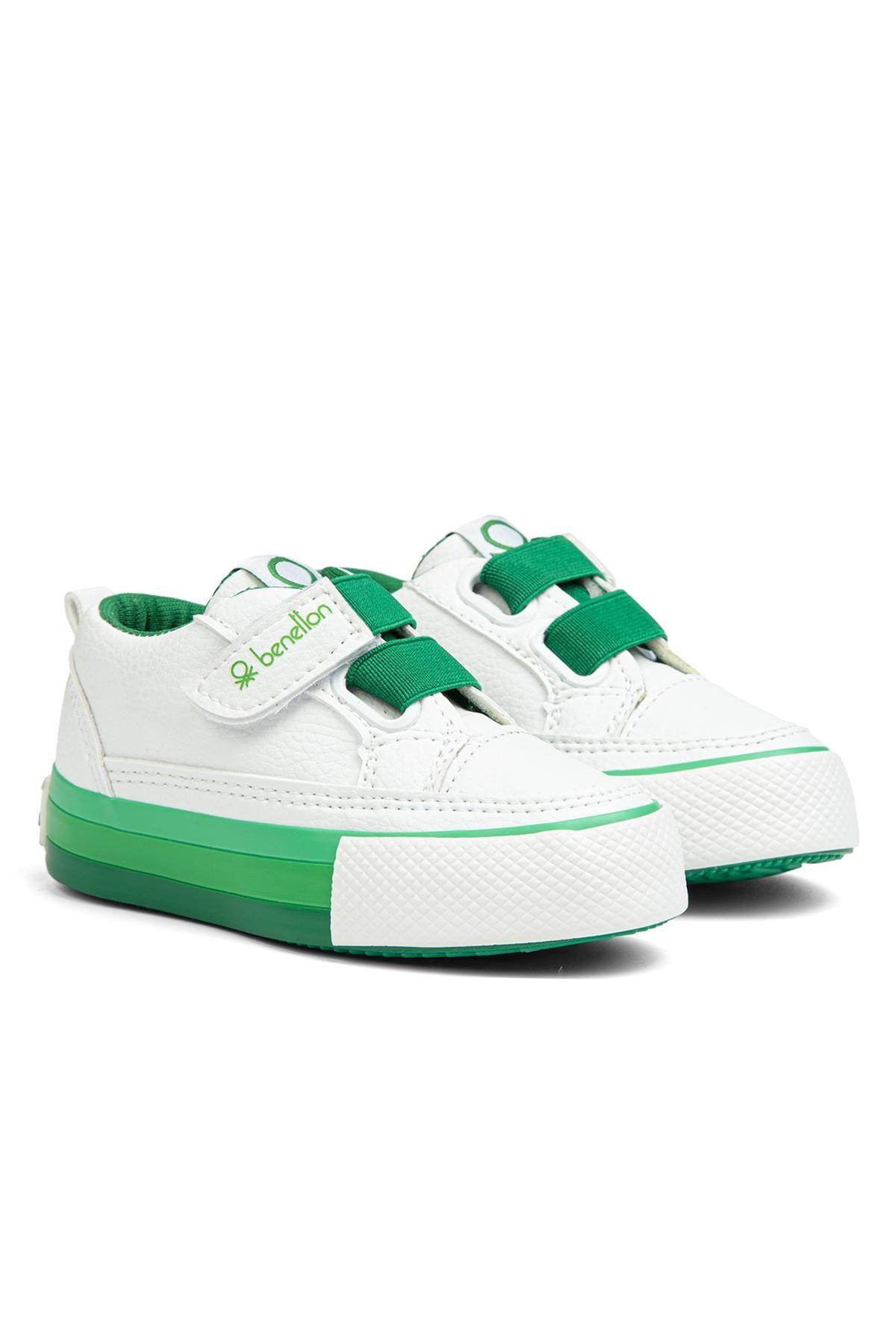 Benetton-®| BN-90445 - أبيض أخضر - حذاء رياضي للأطفال 3