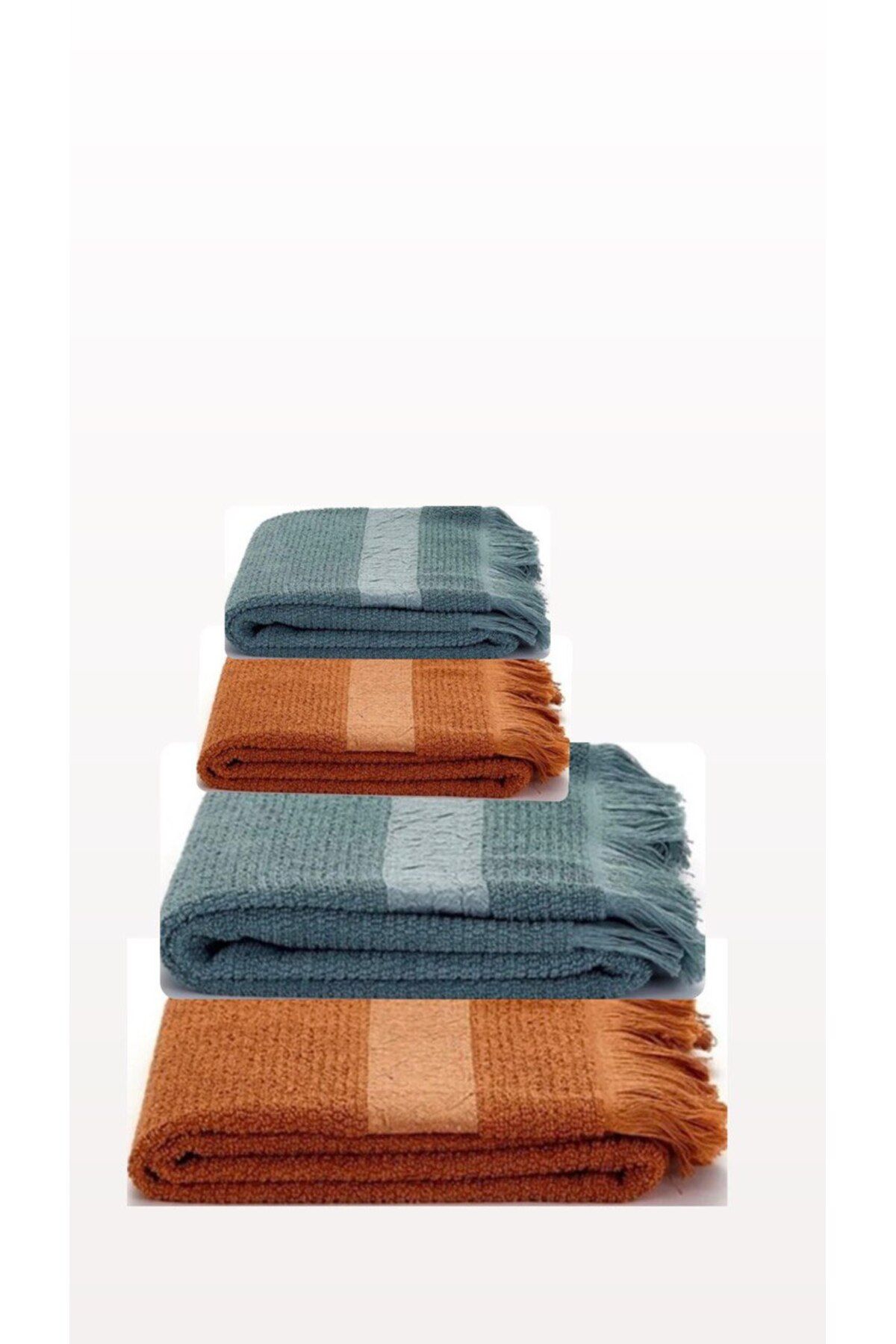 Hobby Crash Turkish Bath Set Bath Towel And Hand Towel Towel Set