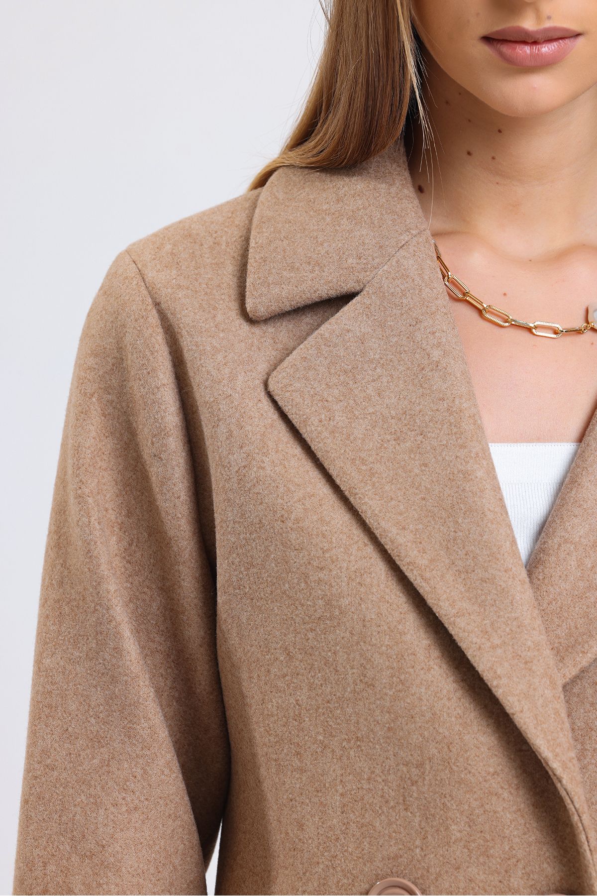 Short cashmere shop coat