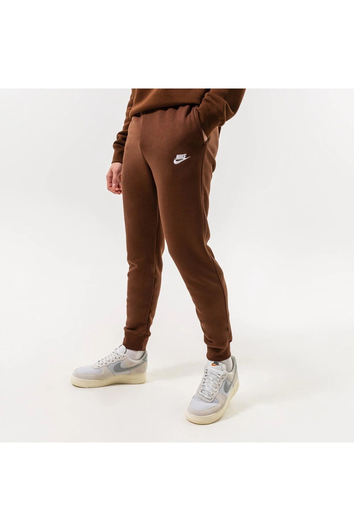 Nike Sweatpants - Brown - High Waist - Trendyol