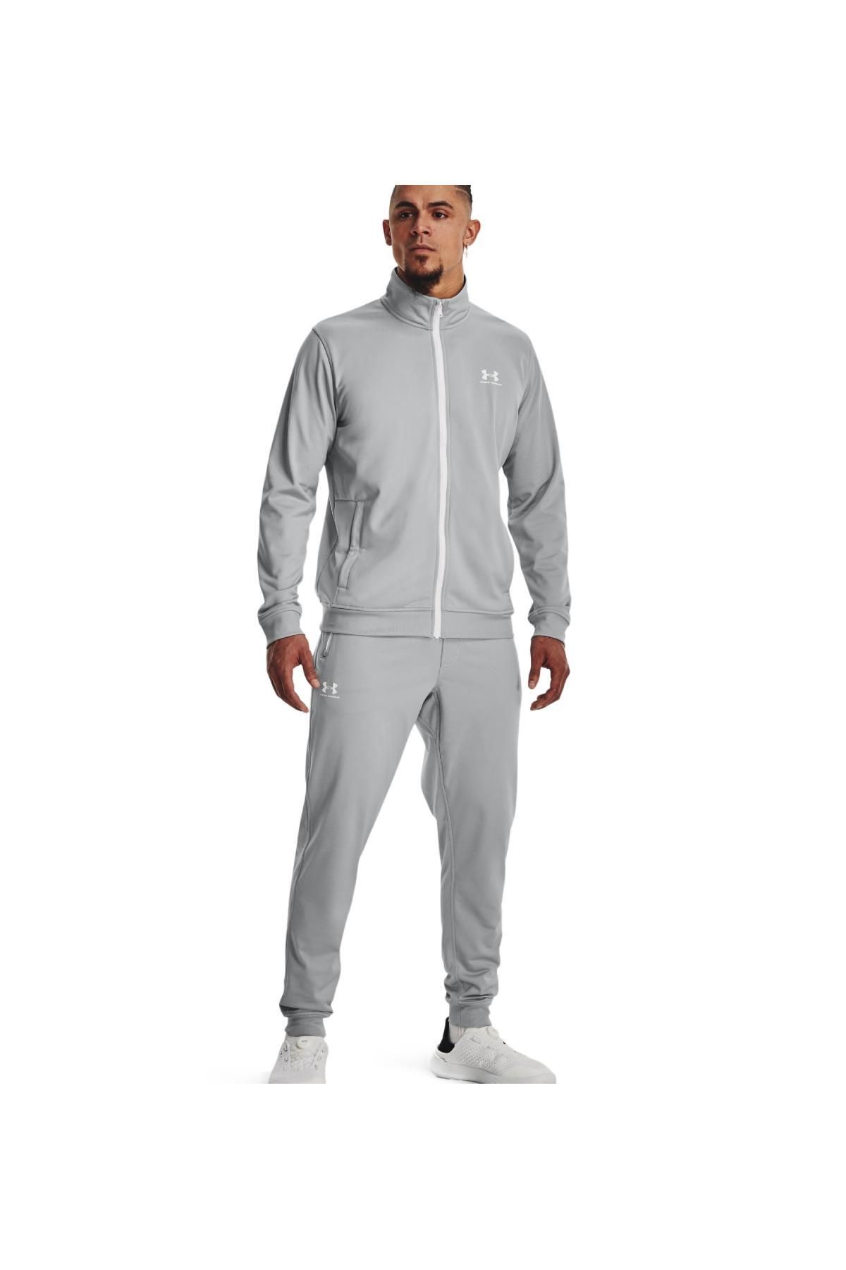 Under Armour-Sportstyle Tri?cot Jacket Γκρι; Ανδρικό μπουφάν 3