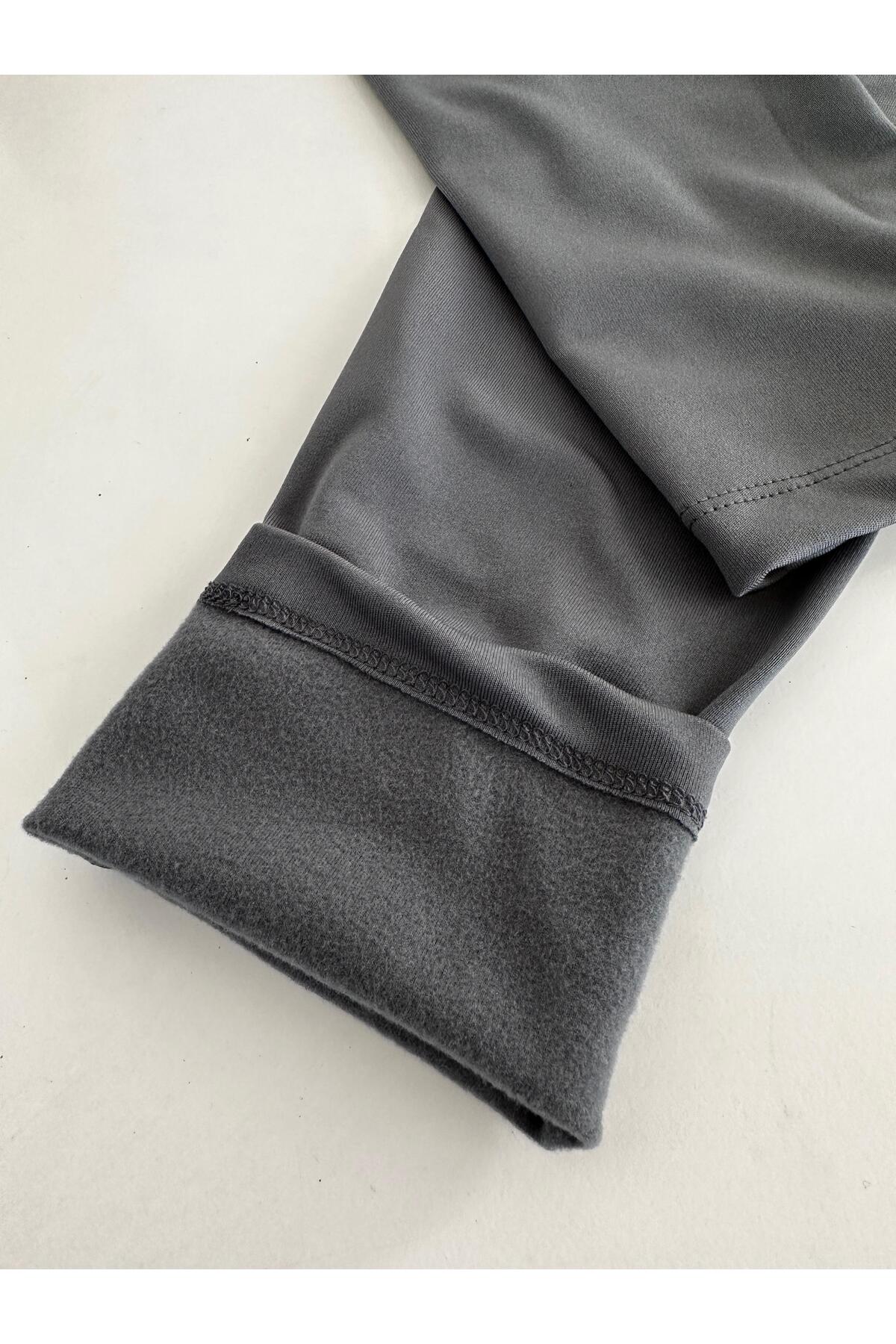 Artış Termal Şardonlu Sıcak Tutan Esnek Beli Ayarlanabilir Kışlık Hamile Tayt T10 fotoğrafı 4 (önizleme)