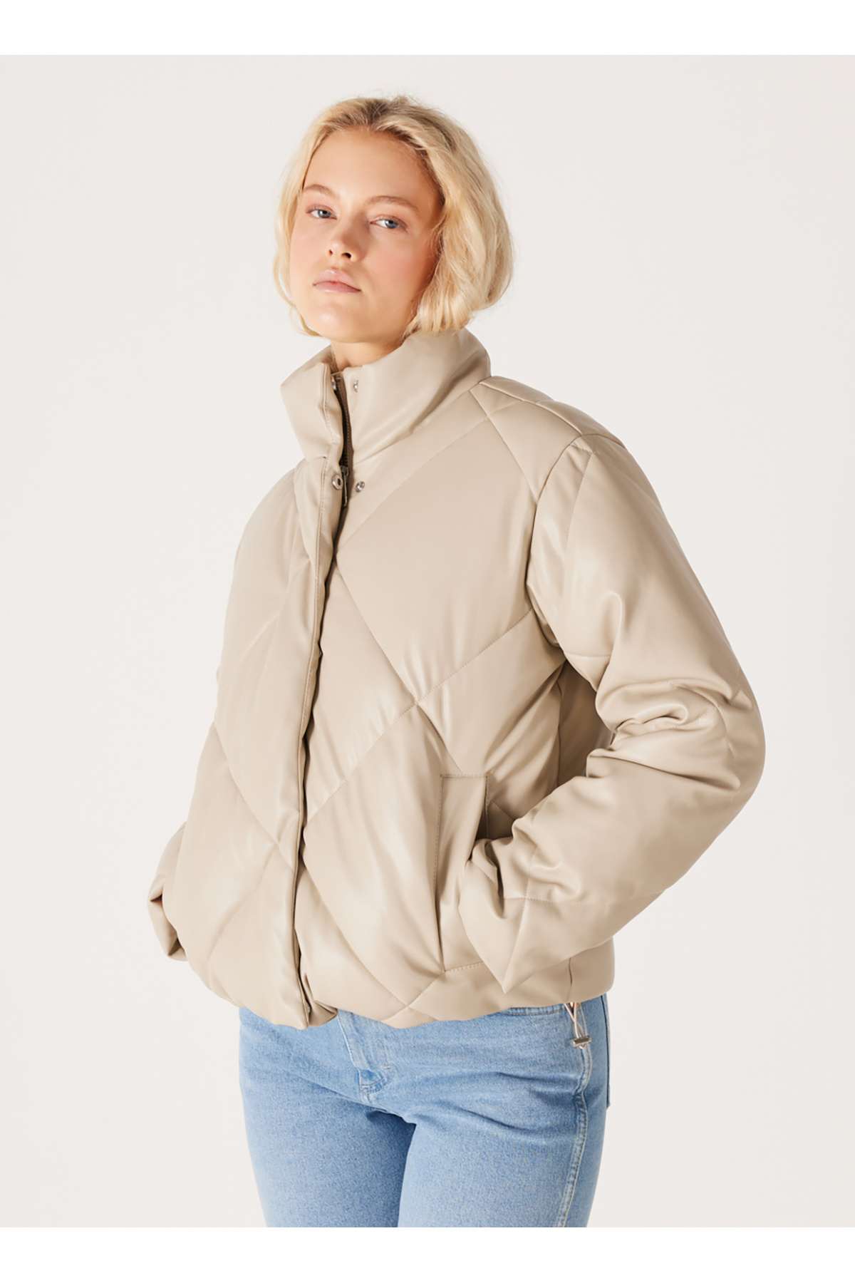 WRANGLER Bej Kadın Mont W232205614-Bej görsel 3