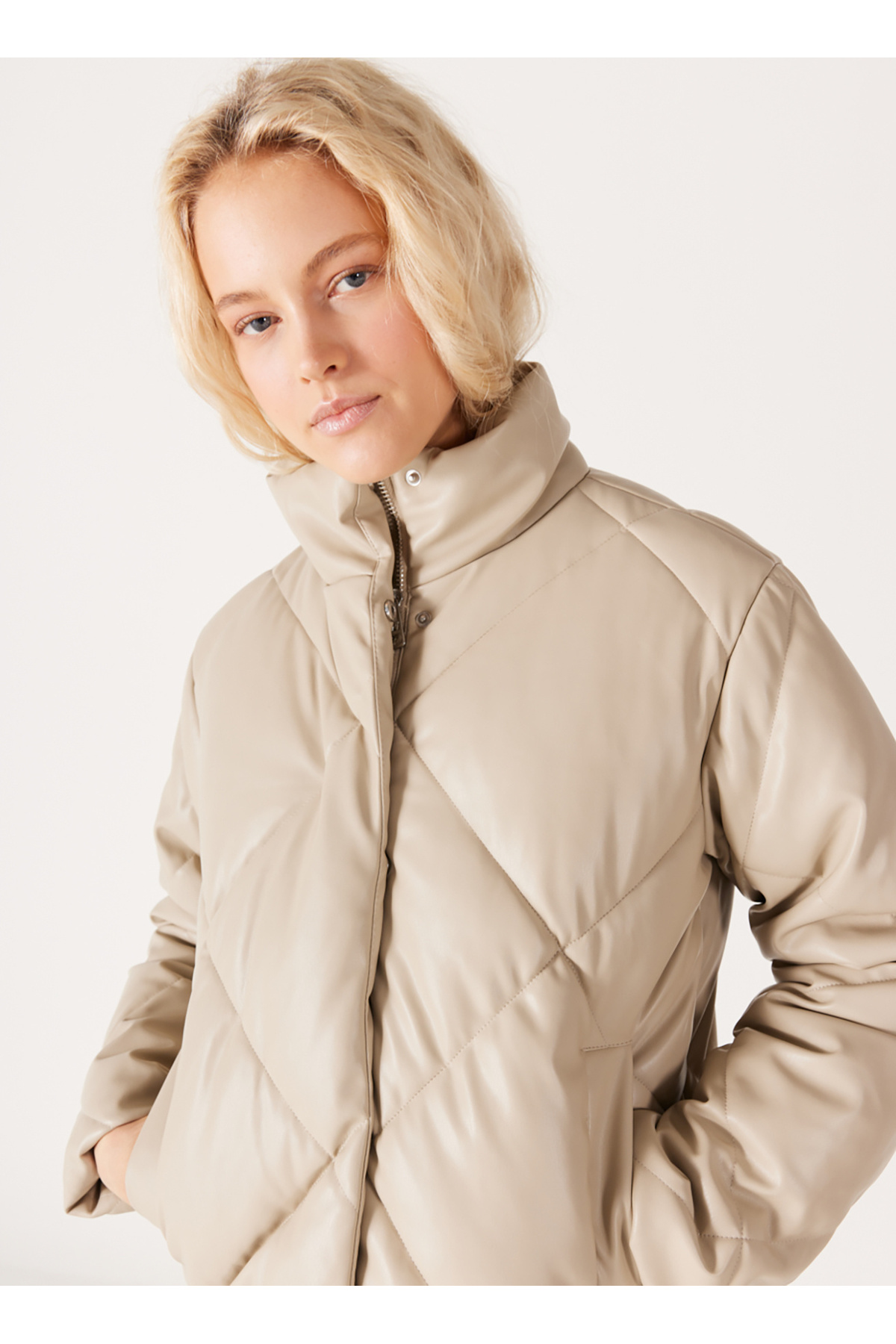 WRANGLER Bej Kadın Mont W232205614-Bej görsel 4