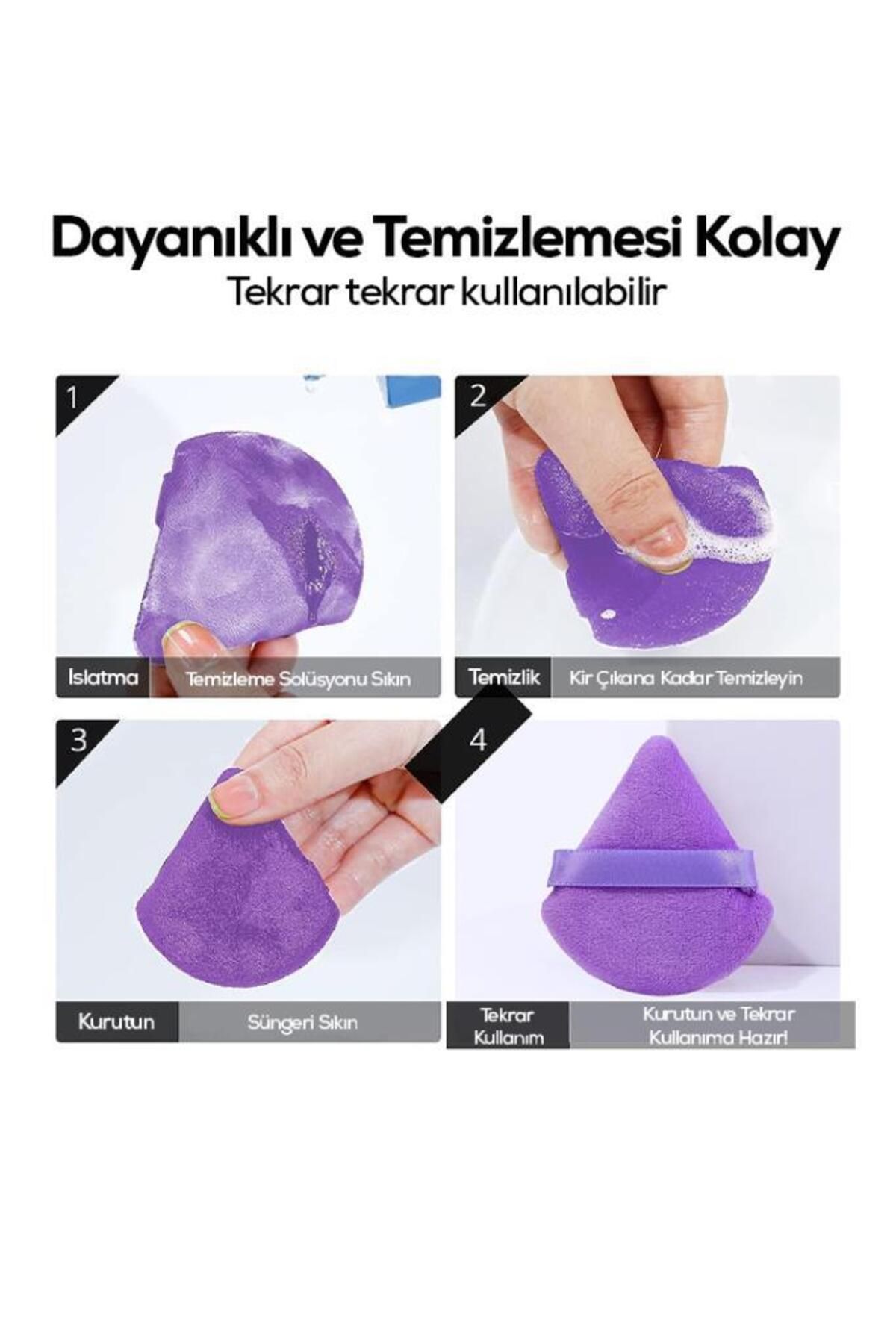 MUJGAN-Triangle Makeup Sponge Purple 7
