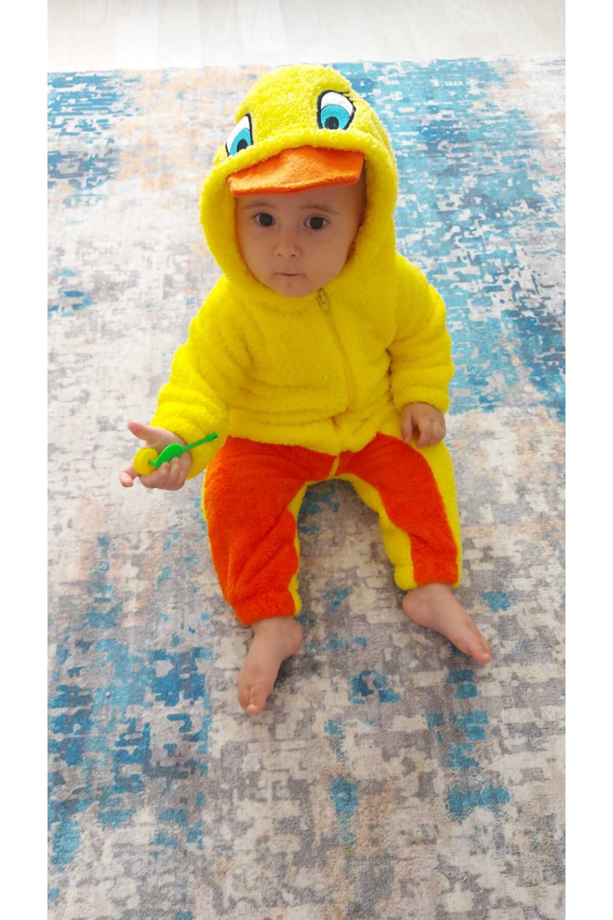 ERENİTY Welsoft Peluş Fermuarlı Kışlık Figürlü Çift Renkli Bebek Uyku Tulumu Çocuk Tulumu fotoğrafı 3 (önizleme)