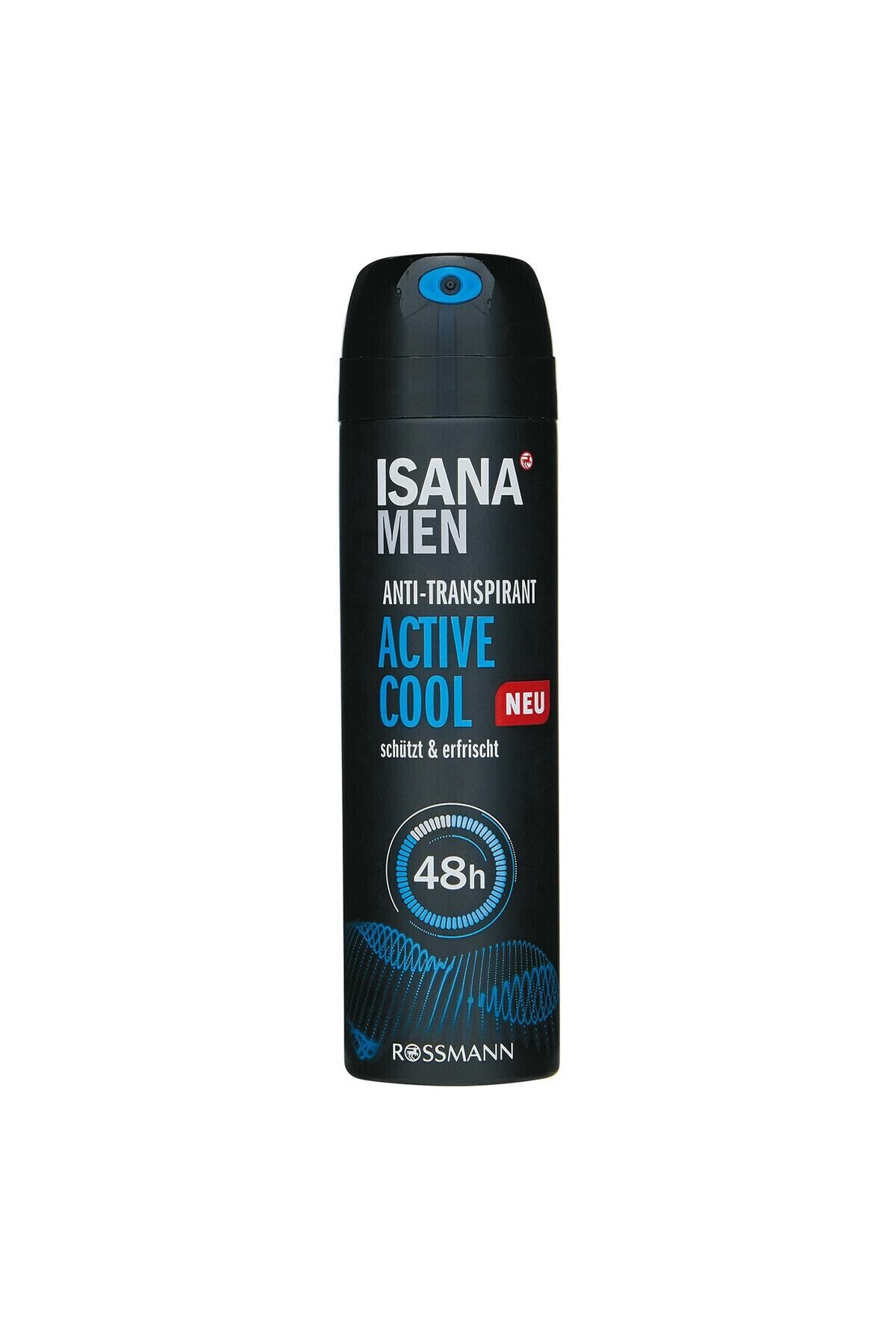 اسپری دئودورانت مردانه Active Cool 150 میلی لیتری 4305615633336 ISANA MEN