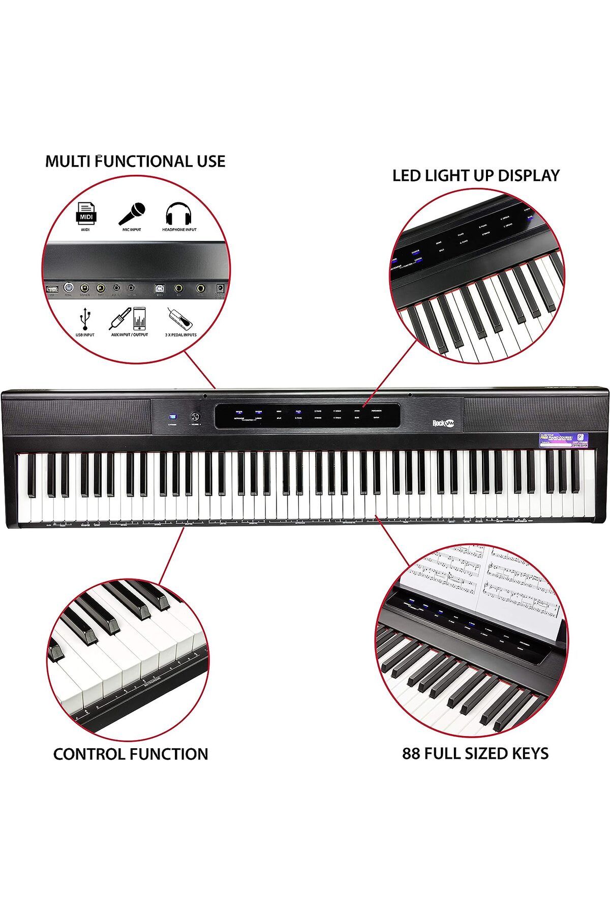 Rockjam 88 key digital on sale piano