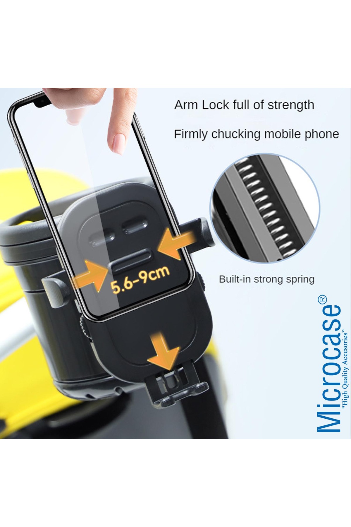 Microcase Bisiklet Bebek Arabası için Şişe Biberon Bardak ve Telefon Tutucu - AL4007 fotoğrafı 5 (önizleme)