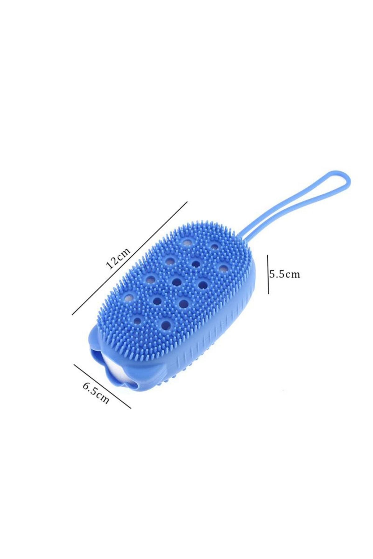 Bunyon-Double Sided Sponge Foaming Silicone Back Body Scrub Brush Bath Shower Loofah Bath Scrub 2