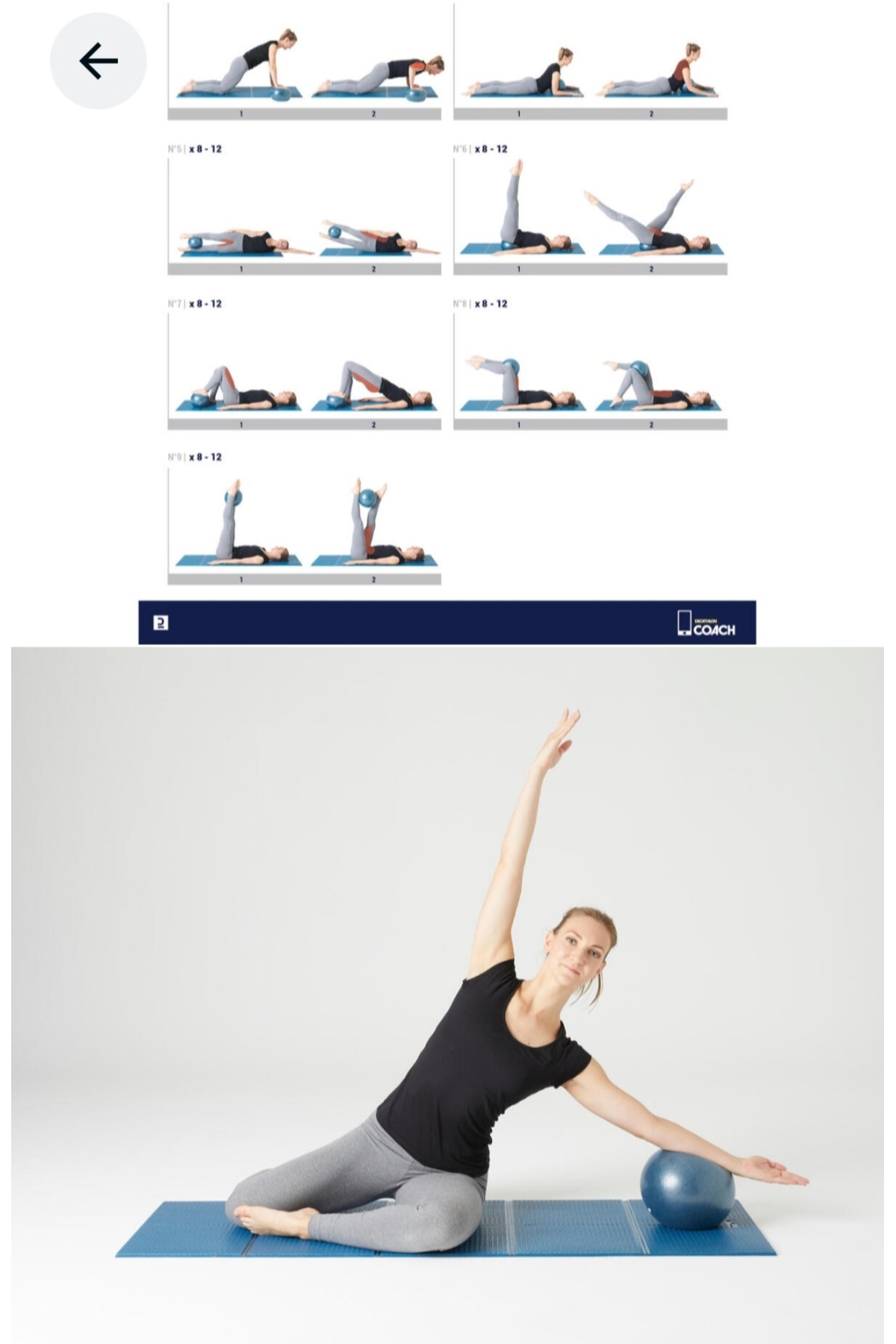 توپ پیلاتس  برند دکاتلون اصل 63747 - تصویر 4