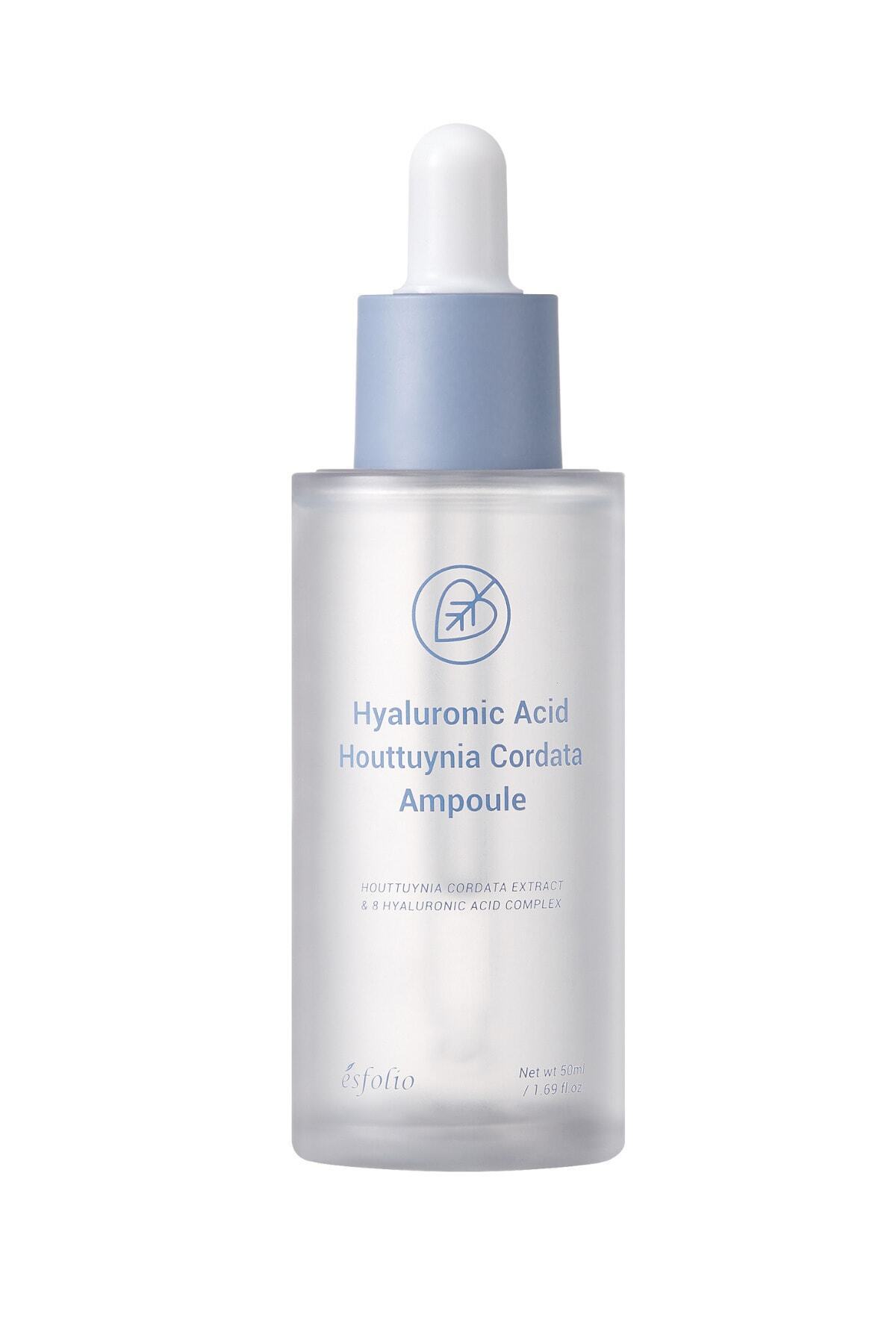8 Farklı Hyalüronik Asit İçeren Serum esfolio Hyaluronic Acid Houttuynia Cordata Ampoule 50ml — 8809589393525 — تصویر 4 از 4