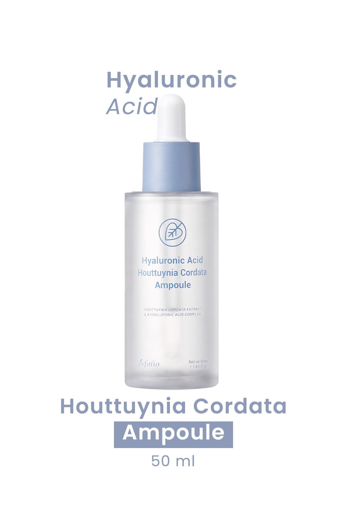 Esfolio 8 Farklı Hyalüronik Asit İçeren Serum esfolio Hyaluronic Acid Houttuynia Cordata Ampoule 50ml — 8809589393525