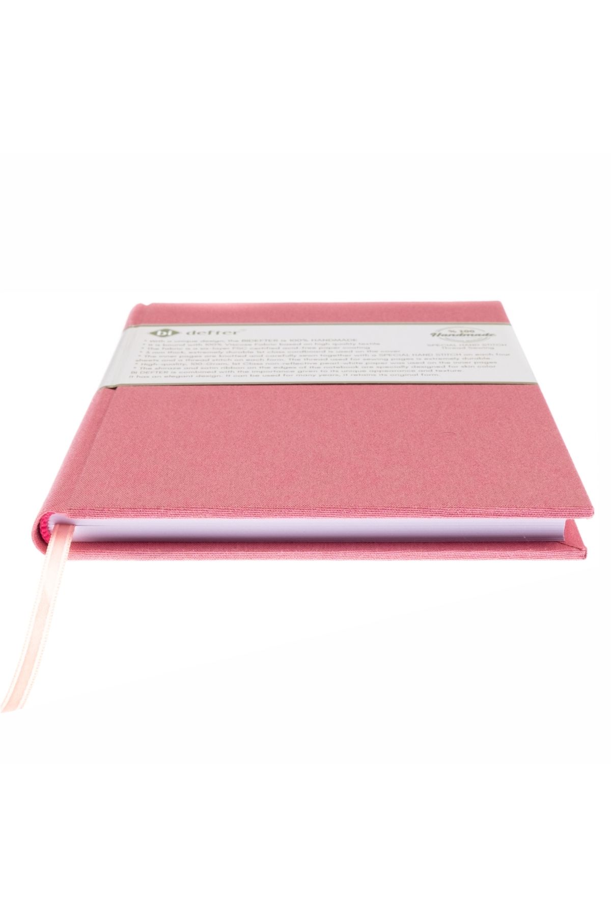 BİDEFTER-كتاب موسيقى (خط قطع يسار بدون مفتاح) 100% صناعة يدوية، تجليد قماش فيسكوز مخيط يدويًا (A/5) 4