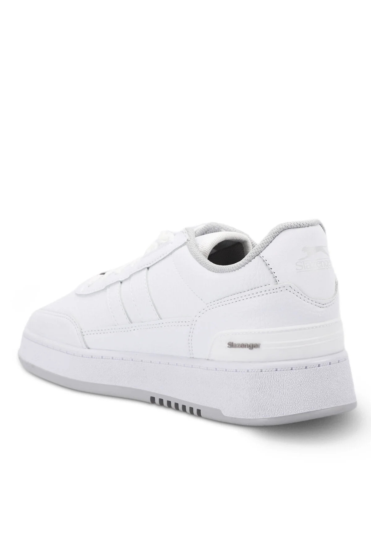 کفش اسنیکر اسلازنگر مردانه چرم مصنوعی سفید Old Skool راسته      کژوال/روزمره | Slazenger SA23LE019-000RİO - تصویر 3