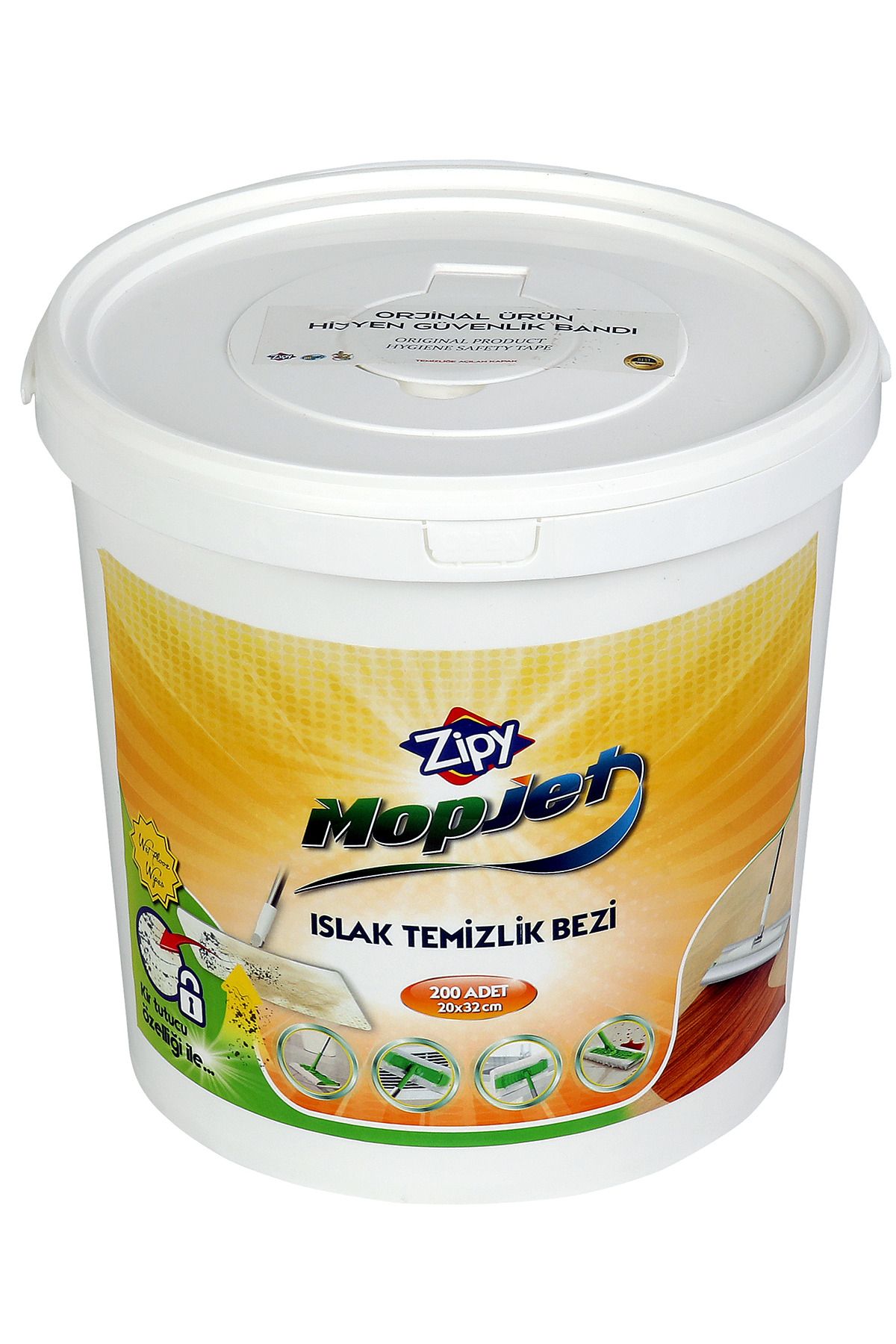 zipy-Mopjet Series 200 Pieces Wet Bucket Wipes Mop Compatible Large Size 2