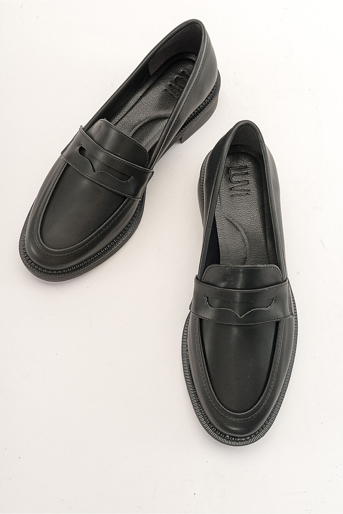 LuviShoes-TOWN Black Skin Women's Loafer 4