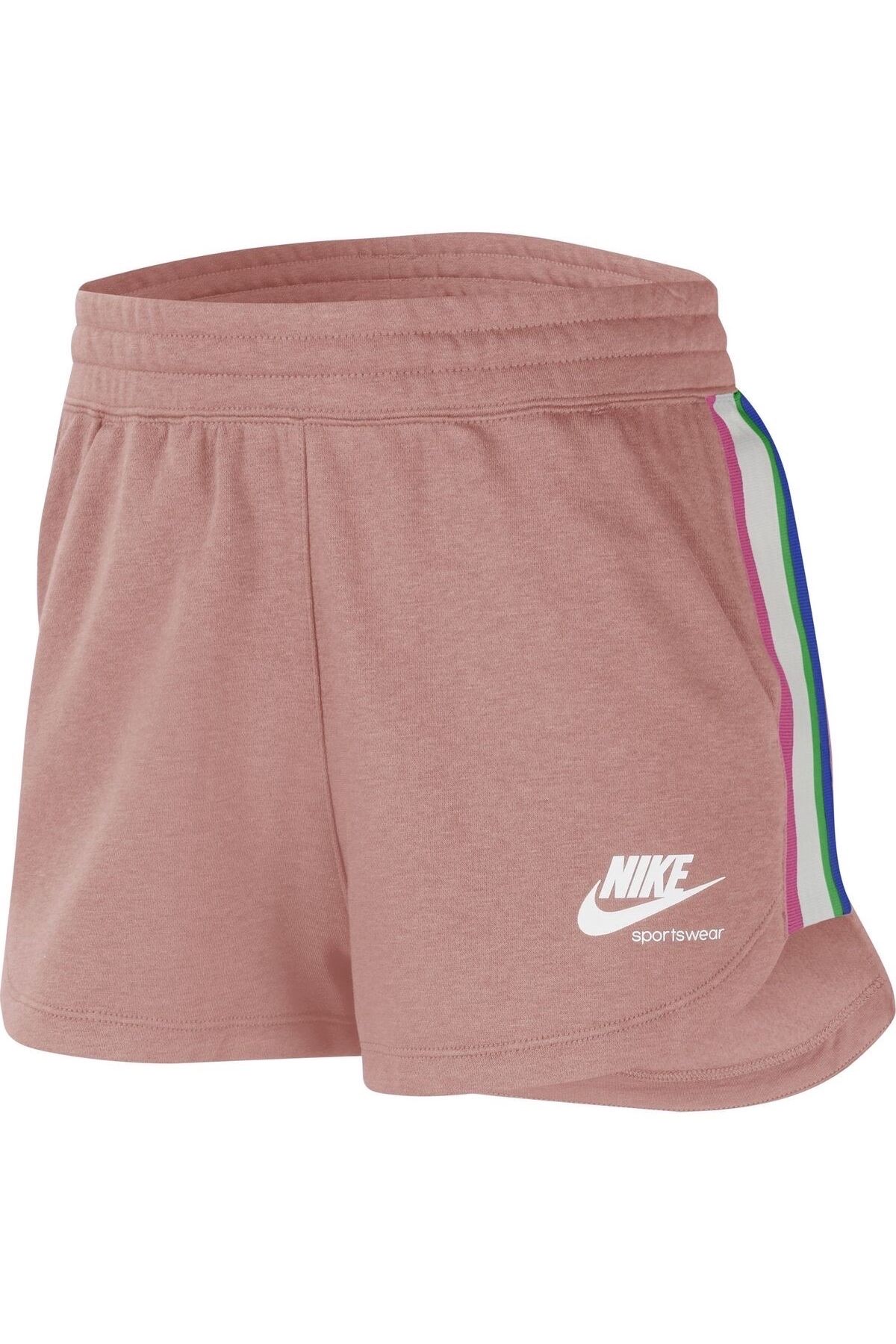 Nike sweat shorts pink cheap
