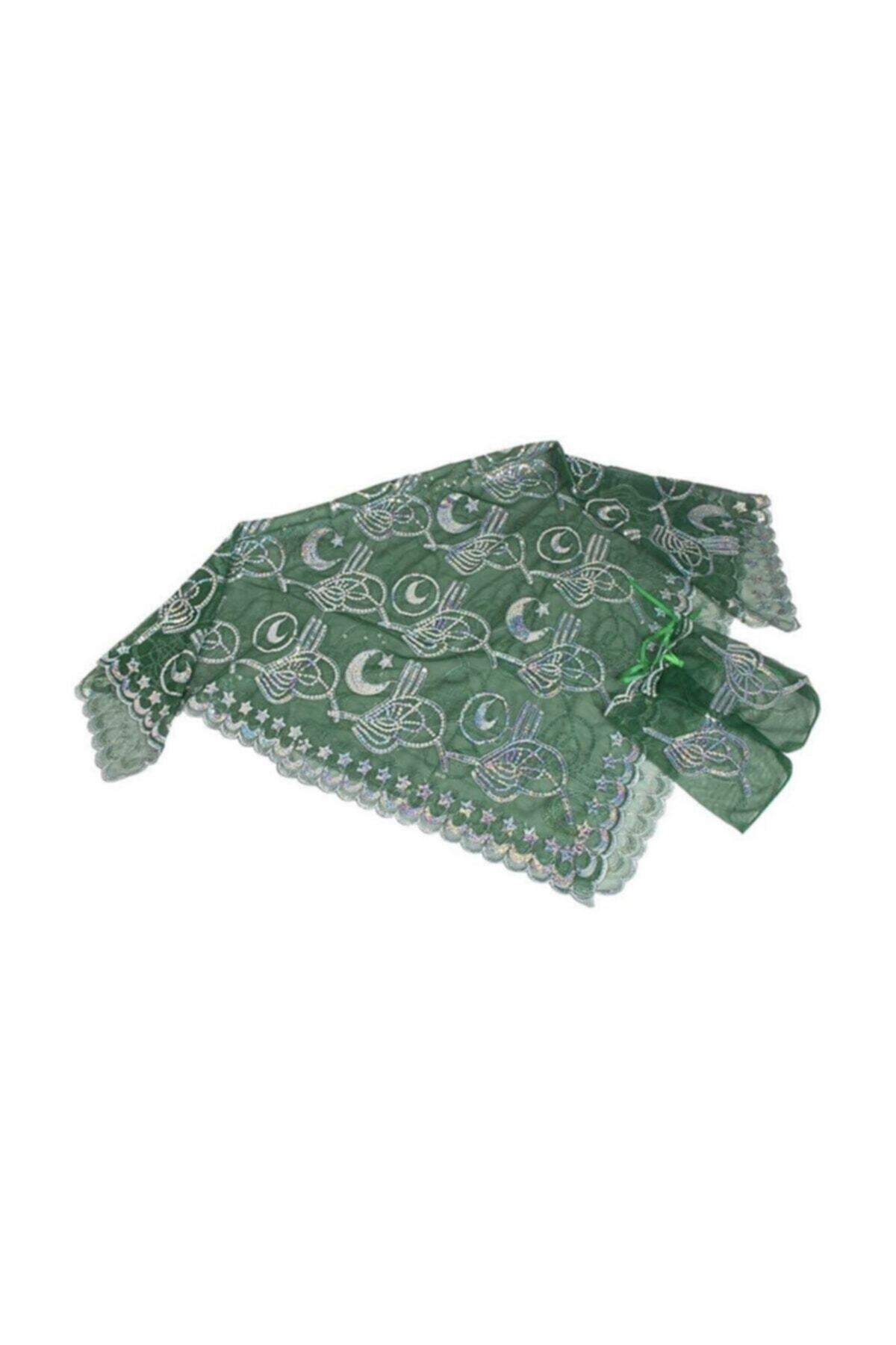 Hobigram Düğün Malzemesi Yeşil Tuğralı Damat Omuz Örtüsü – Düğün & Kına & Nikah, Şık Tasarım, Kadın Aksesuar