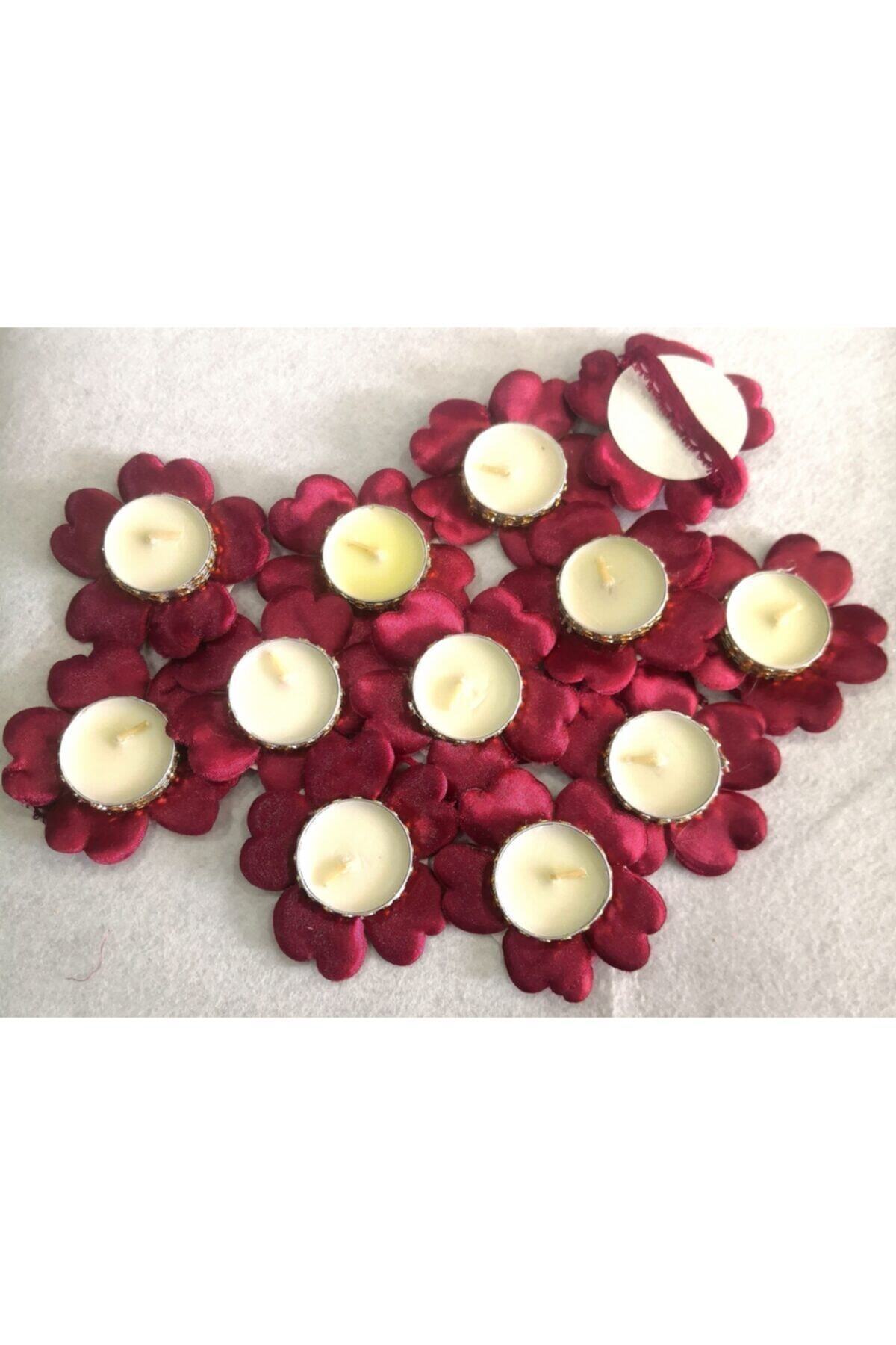 Hobigram Düğün Malzemesi Kına Gecesi El Mumu 12'li Paket – Düğün & Kına & Nikah, Şık Tasarım, Kadın Aksesuar