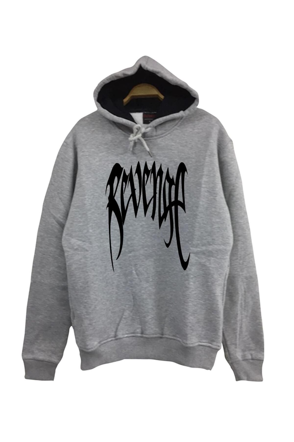 fame stoned Xxxtentacion Revenge Printed Hooded Sweatshirt Trendyol