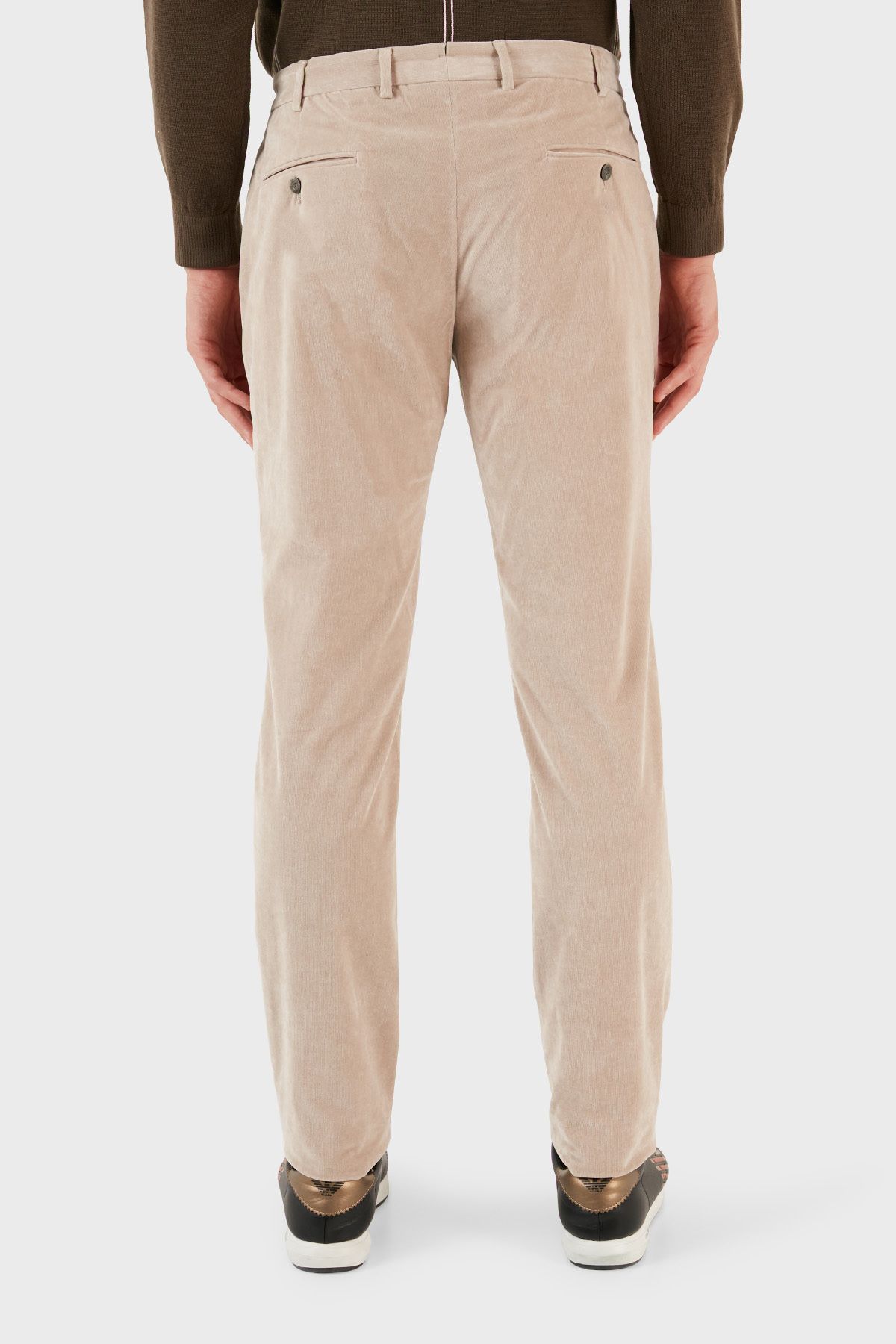 ترکیبی از نخ پنبه ای نازک با کمر معمولی شلوار با تناسب معمولی شلوار مردانه H41P61 E1 Emporio Armani