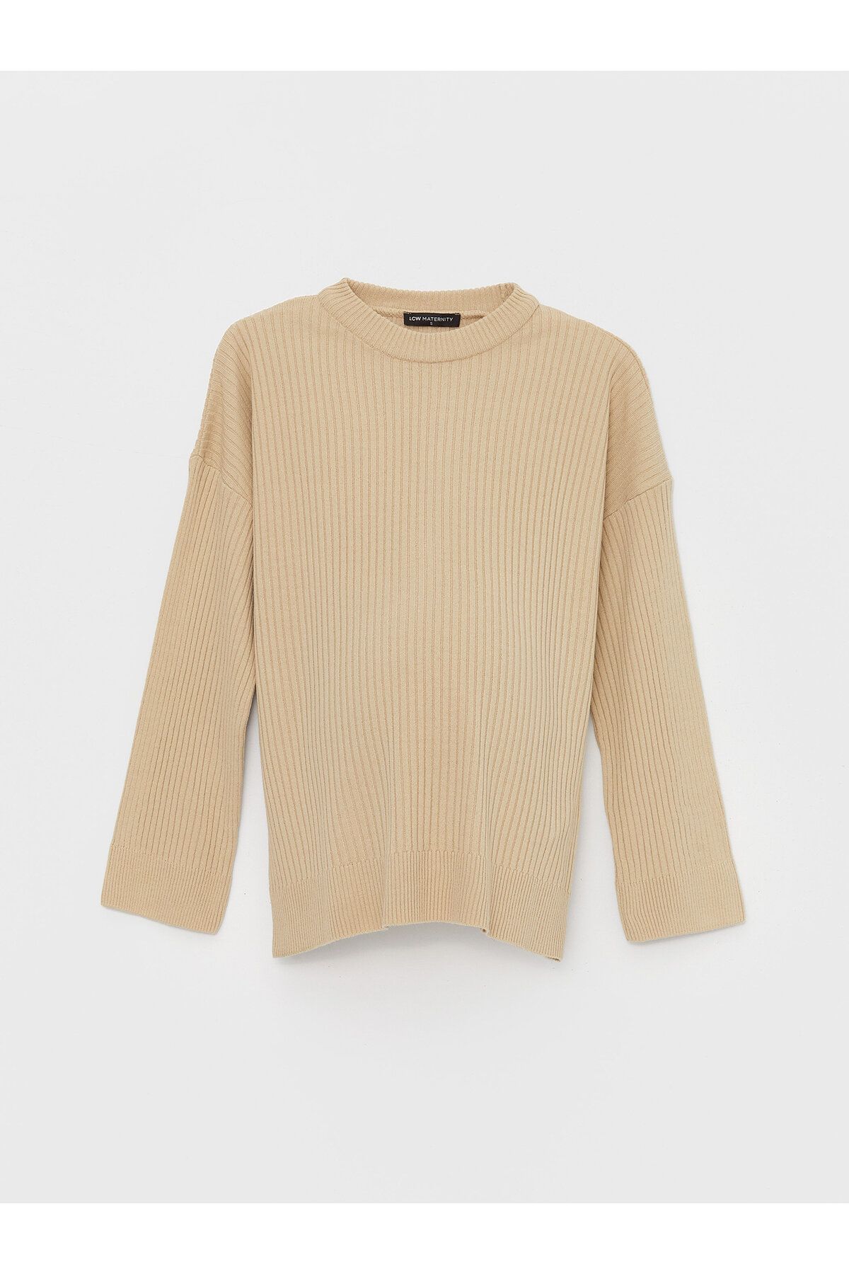 LC Waikiki-Rundhalsausschnitt, selbstgemusterter Langarm-Umstands-Strickpullover 1