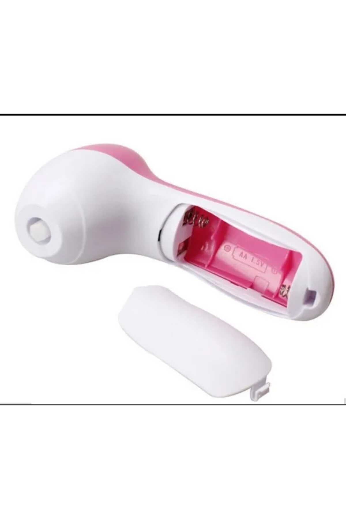 5IN1 Pilli Seyahat Boyu Hassas Yüz/ Makyaj Temizleme Peeling Ve El/Ayak Masaj Seti — صورتی 5ın1peeling set-MŞ — تصویر 2 از 4