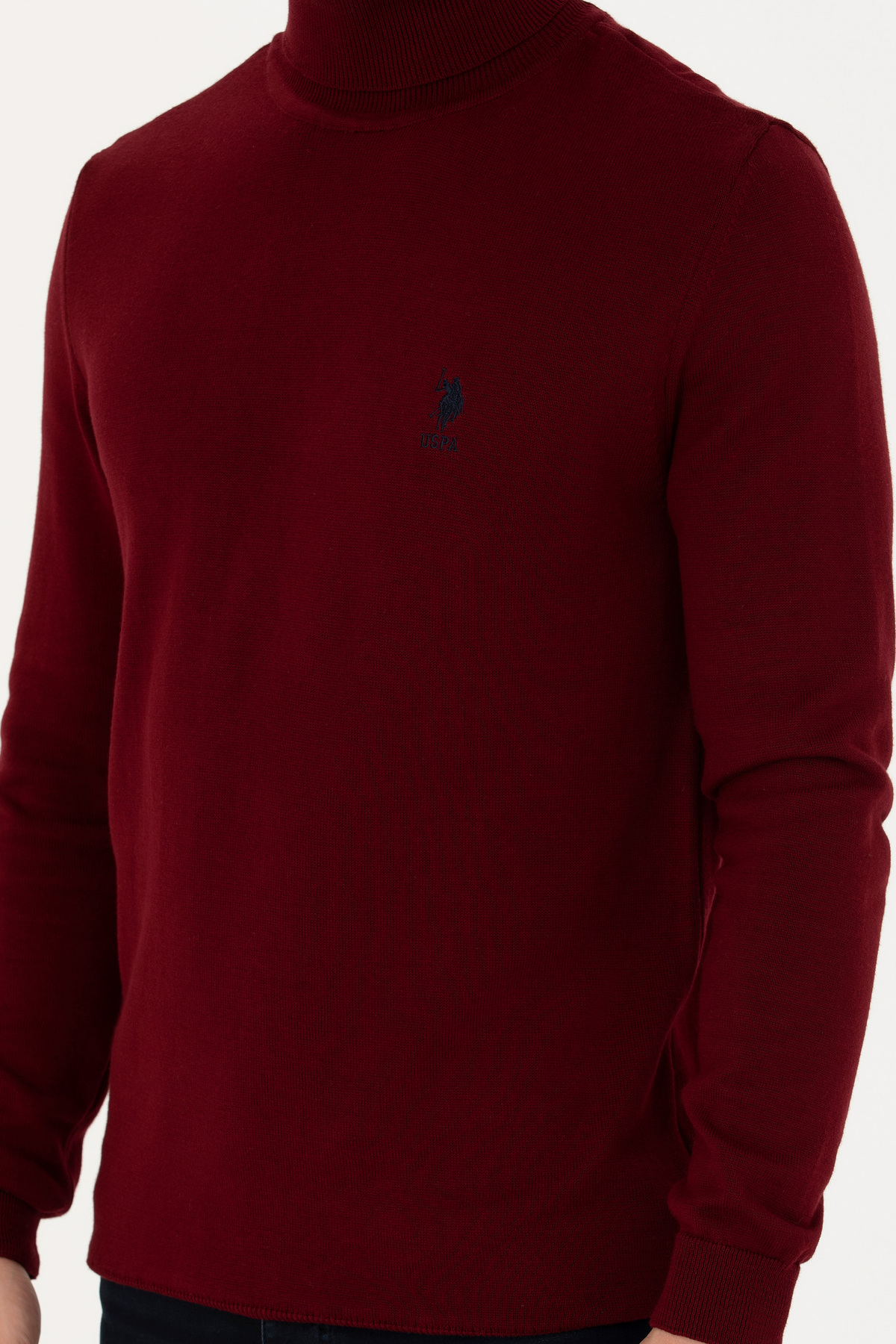بافت و پلیور مردانه قهوه ای یو اس پولوU.S. Polo Assn. | G081SZ0TK.000.1629599 اورجینال - تصویر 5