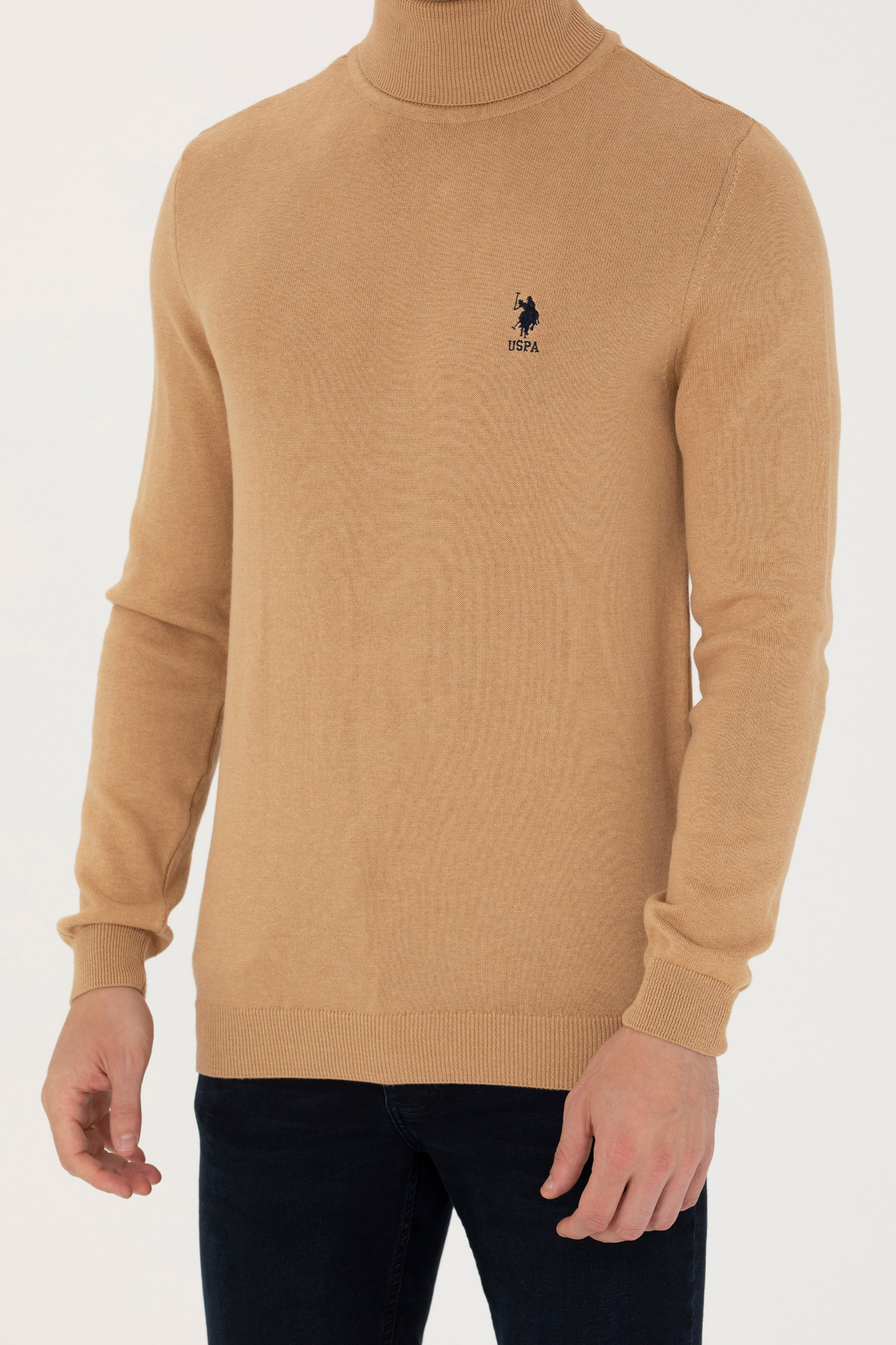 U.S. Polo Assn.-ΒΑΣΗ. POLO ΑΝΔΡΙΚΟ SLIMFIT FULL TURTLEneck ΑΘΛΗΤΙΚΟ ΠΛΕΚΤΟ G081SZ0TK.000.1629599 FORBES 4